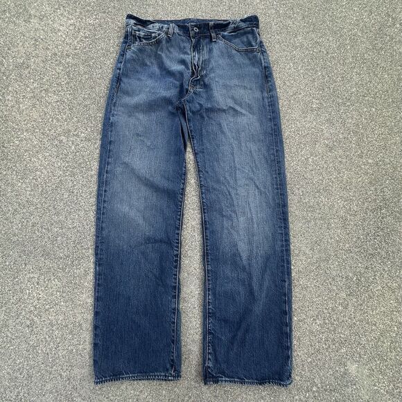 Vintage Polo Ralph Lauren Jeans Mens 34x32 Thompson Loose Fit Slouchy Leg Denim - Picture 1 of 11